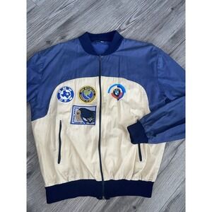 Vintage RARE BMW Jacket Made‎ In Italy BMW Patches Mens Lightweight
